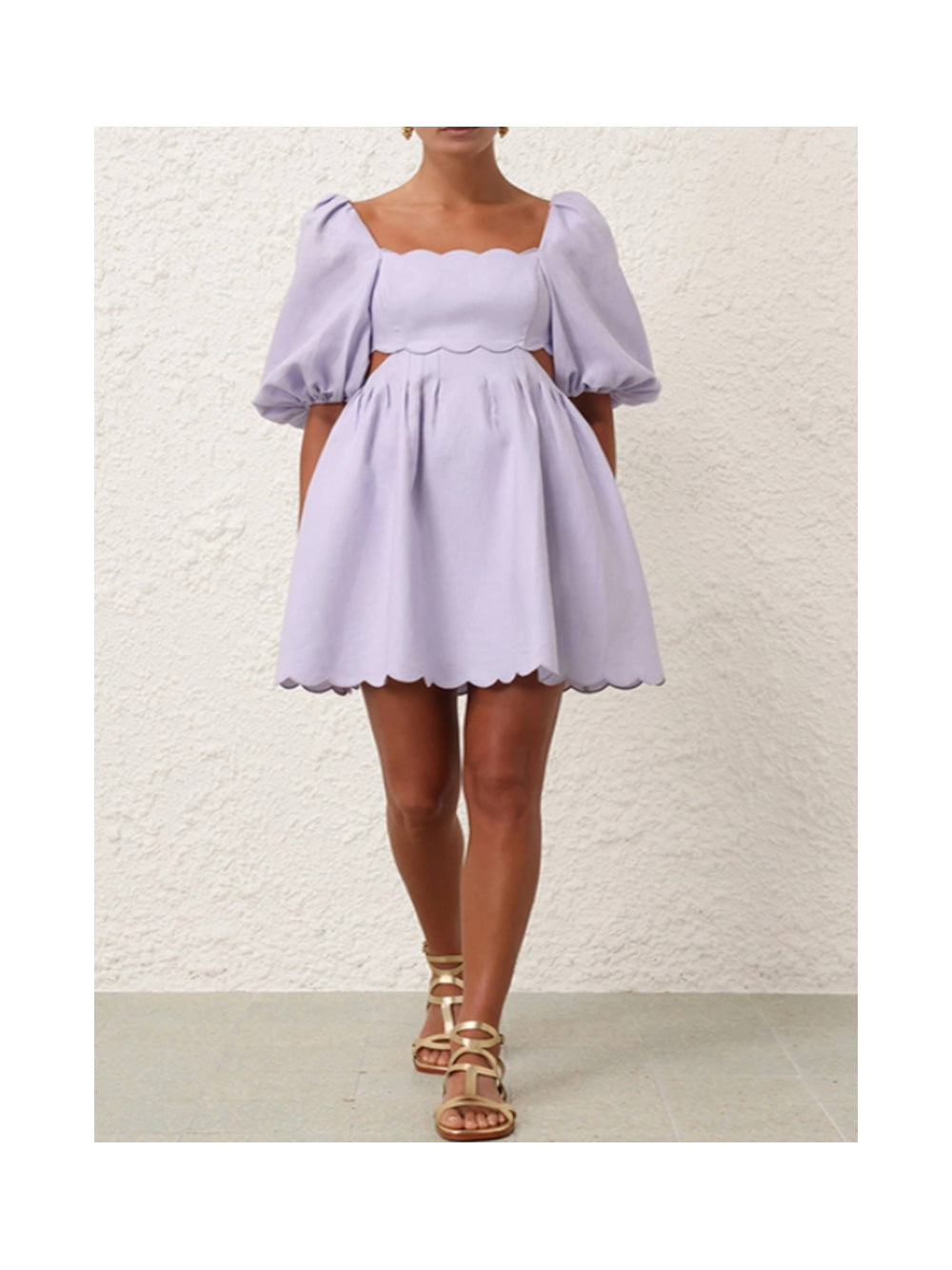 Halliday Scallop Mini Dress