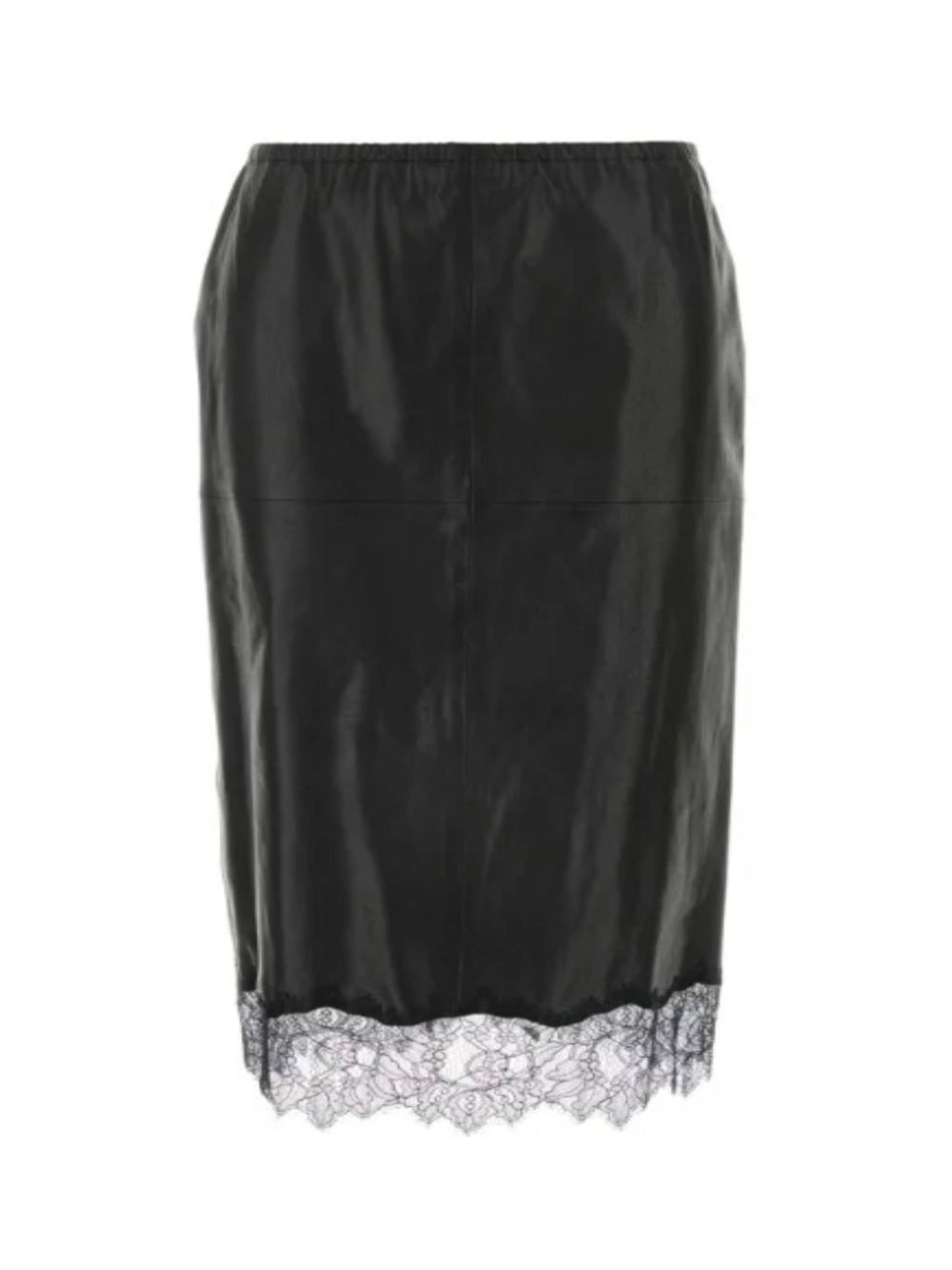 Leather Skirt with Elastic Mds