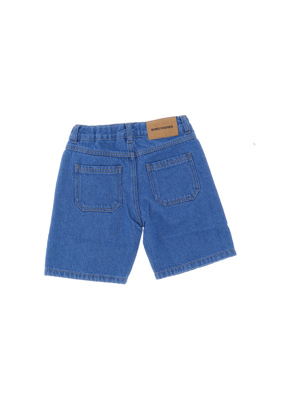 Color Block Denim Bermuda S