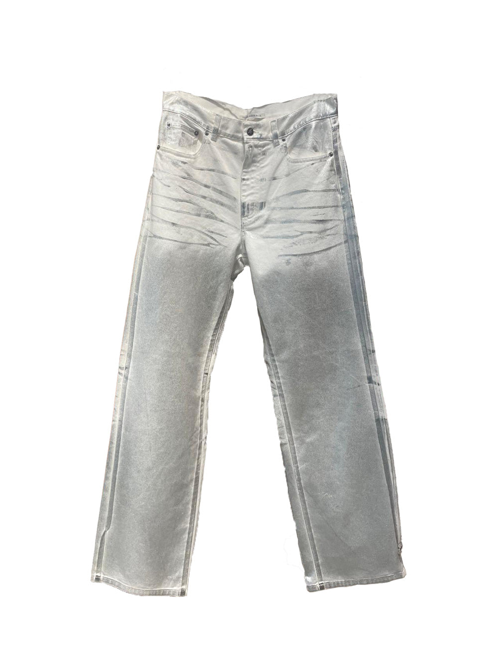 Silver Waxed Denim