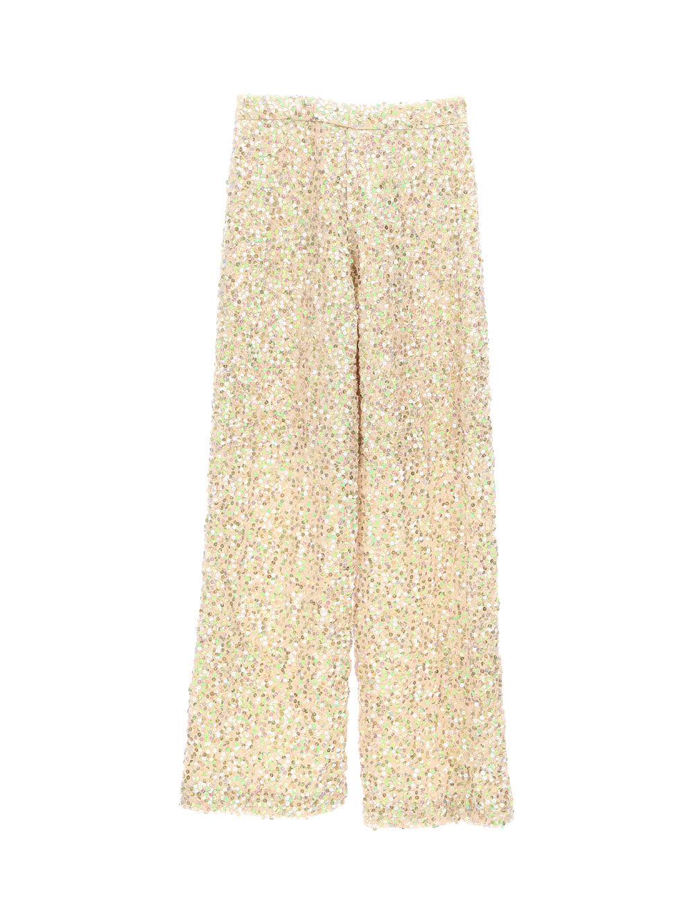 Long Wide Leg Smocked Sequined